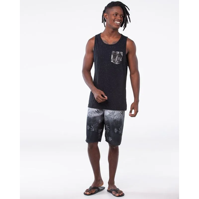 Regata Bolso Estampado Preta G