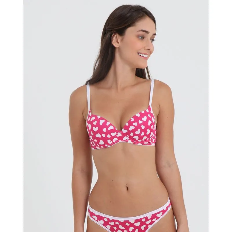 Sutiã Avulso Base Corações Rosa Pink 42