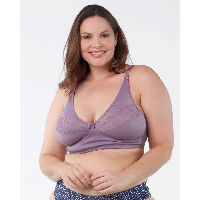 Sutiã Plus Size Renda Sem Bojo Lilás 52