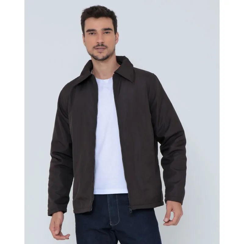 Jaqueta Masculina Poliéster Marrom P