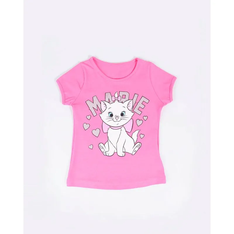 Blusa Bebê Gata Marie Disney Rosa Claro 2