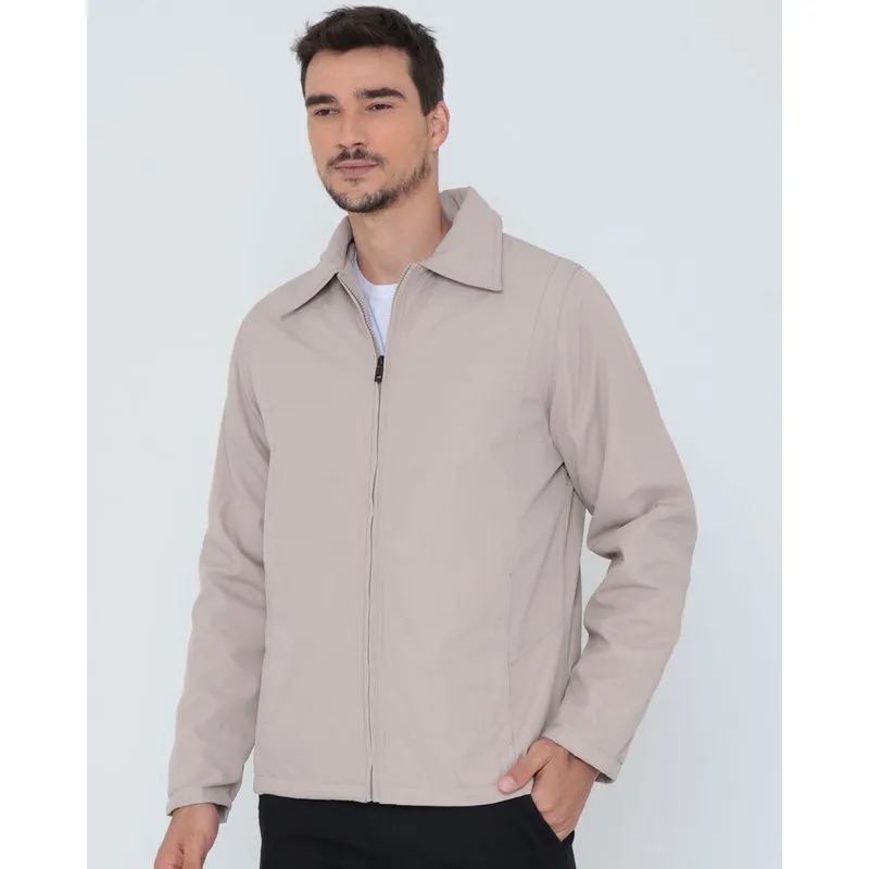 Jaqueta Masculina Poliéster Bege G