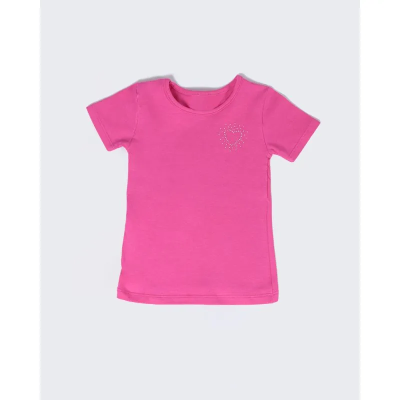 Blusa Bebê Strass Rosa Pink 3