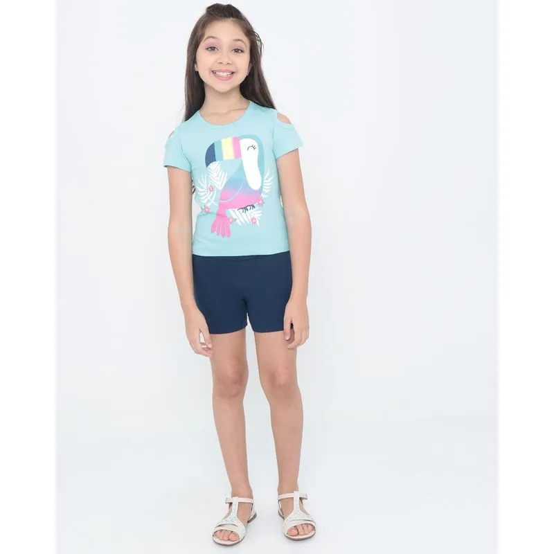 Conjunto Infantil Ciganinha Tucano Verde Claro 6