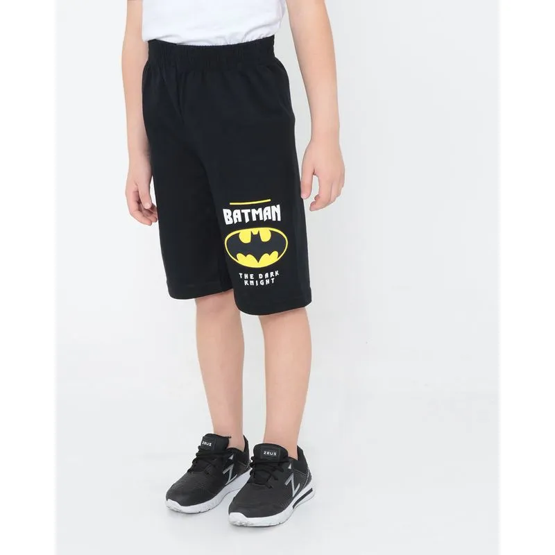 Bermuda Infantil Moletinho DC Comics Batman Preta 10