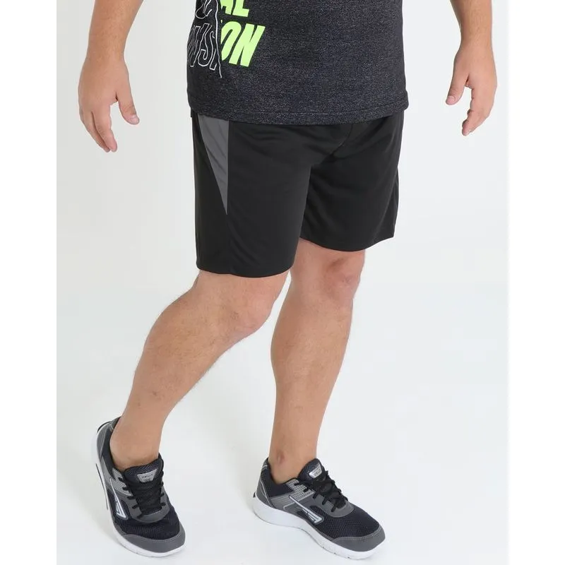Bermuda Masculina Plus Size Esportiva Preta G2