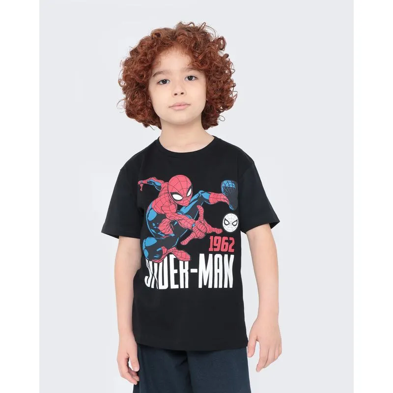 Camiseta Infantil Homem Aranha Marvel Preta 8