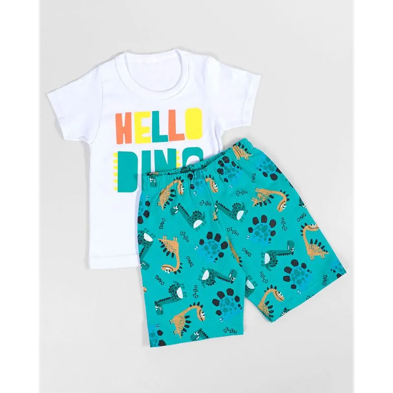 Conjunto Bebê Dinossauros Branco 2