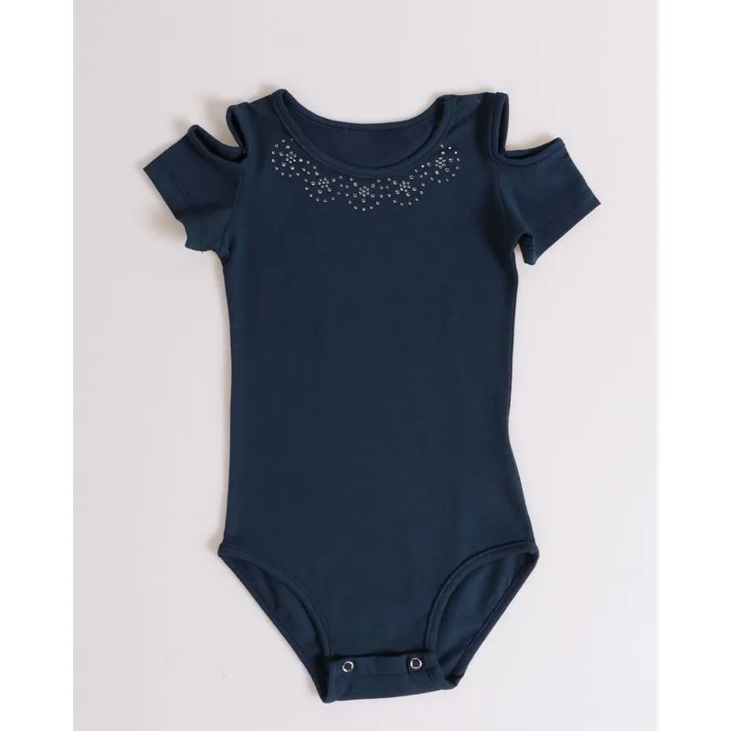 Body Bebê Strass Azul Marinho 2