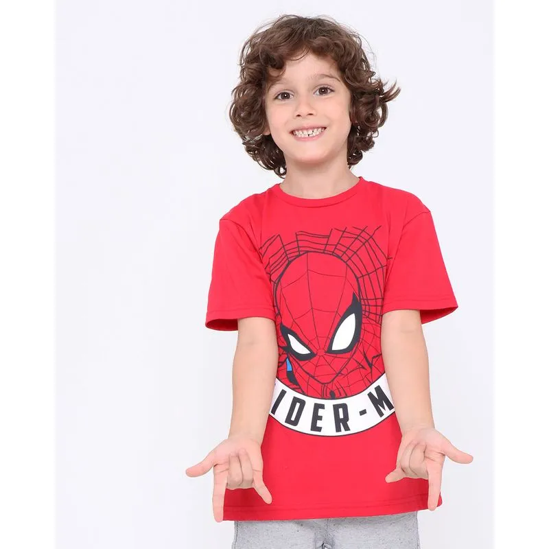 Camiseta Infantil Homem Aranha Marvel Vermelha 8