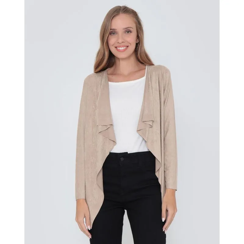 Capa Feminina Suede Bege G