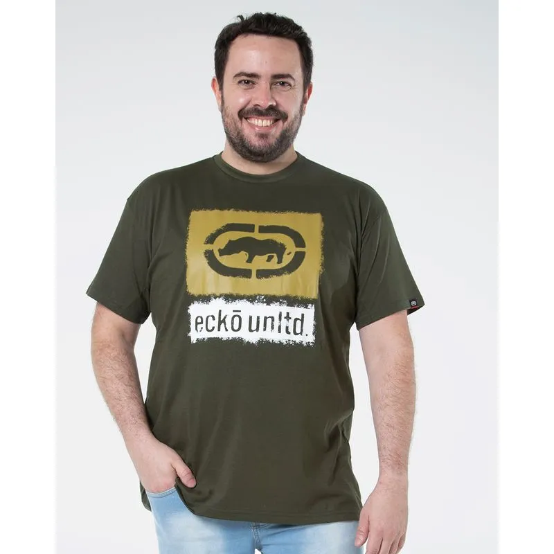 Camiseta Plus Size Estampada Ecko Verde G1