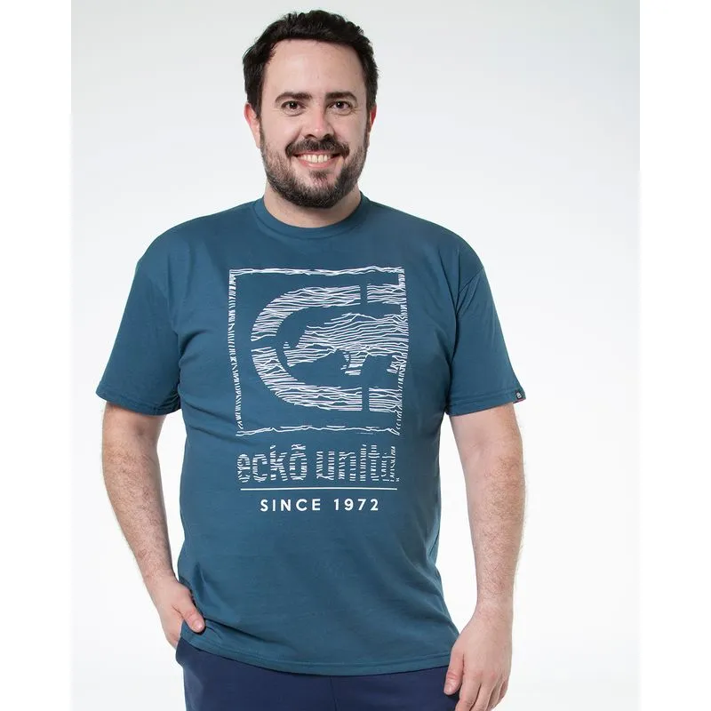 Camiseta Plus Size Estampada Ecko Azul Escuro G3