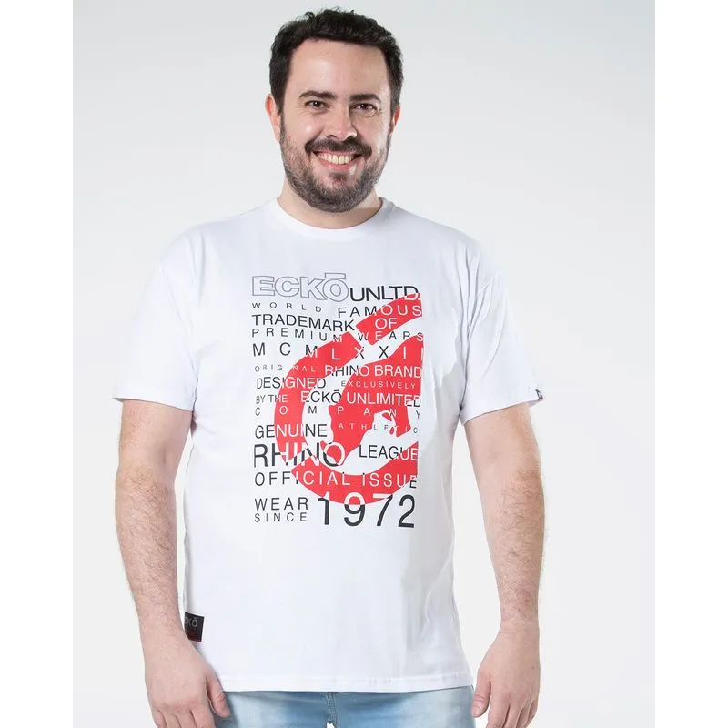 Camiseta Plus Size Ecko Branca G3