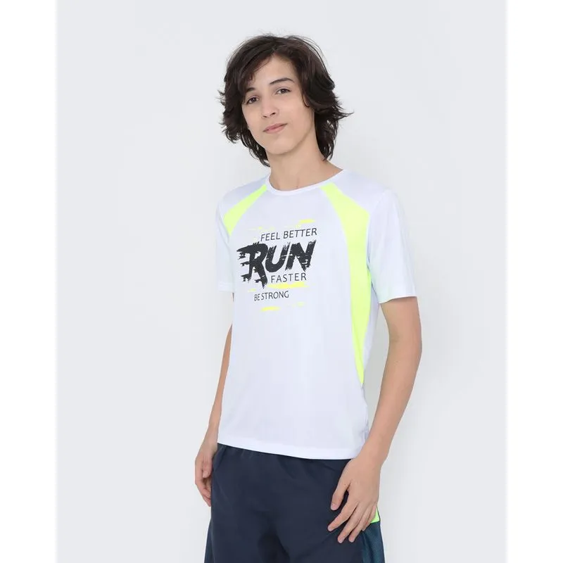 Camiseta Juvenil Estampa Recorte Branca 14