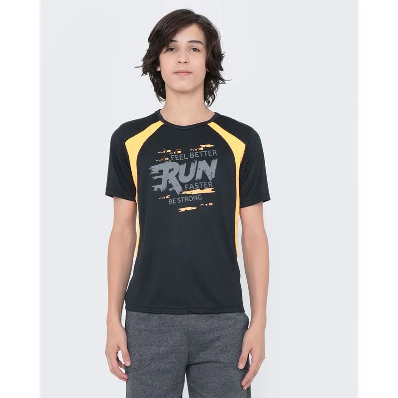 Camiseta Juvenil Estampa Recorte Preta 10
