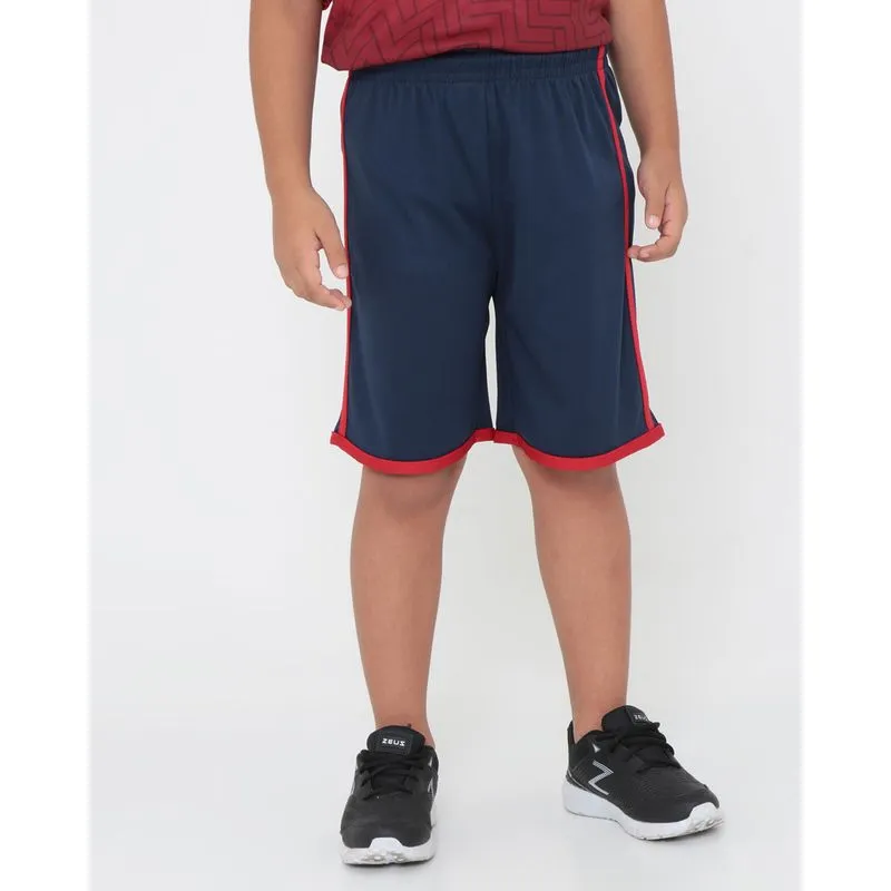 Bermuda Infantil Esportiva Azul Marinho 8