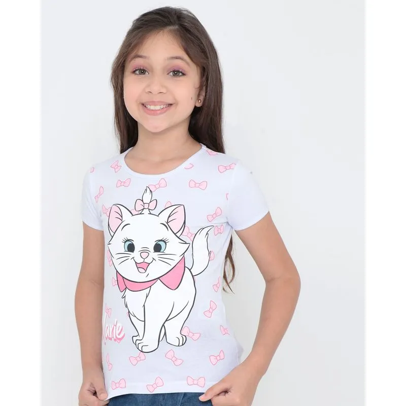 Blusa Infantil Gata Marie Branca 6