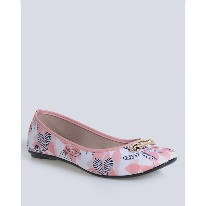 Sapatilha Fivela Estampa Floral Moleca Rosê 34