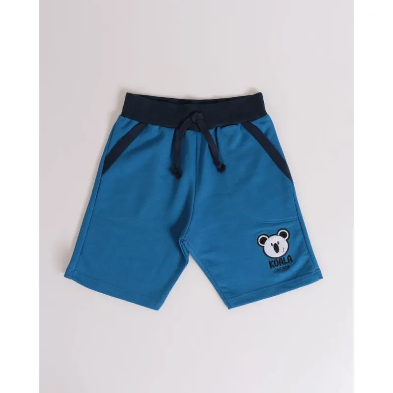 Bermuda Bebê Moletinho Koala Azul 2