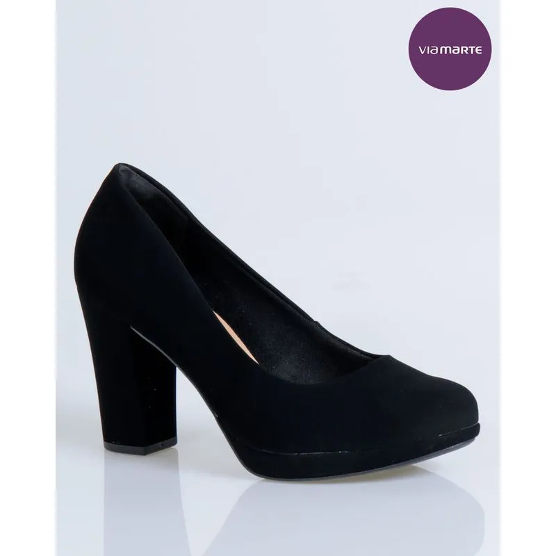 Sapato Scarpin Salto Alto Nobuck Via Marte Preto 37