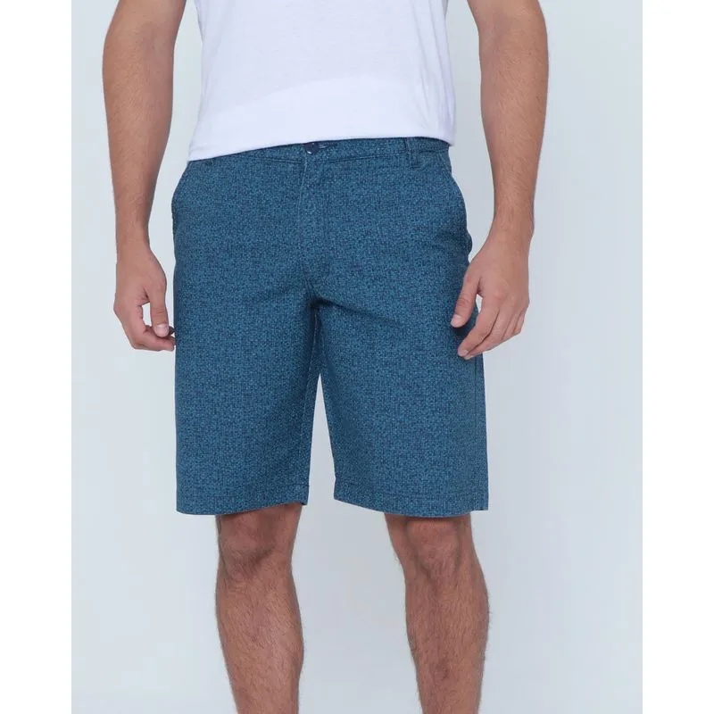 Bermuda Jeans Masculina Azul Escuro 42