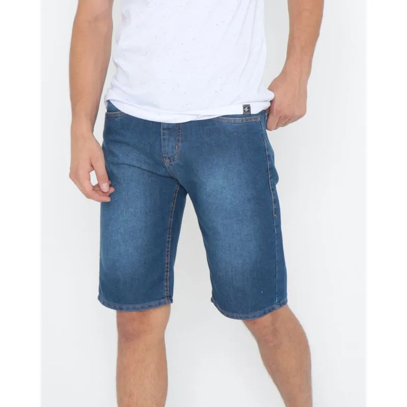 Bermuda Jeans Masculina Azul 40