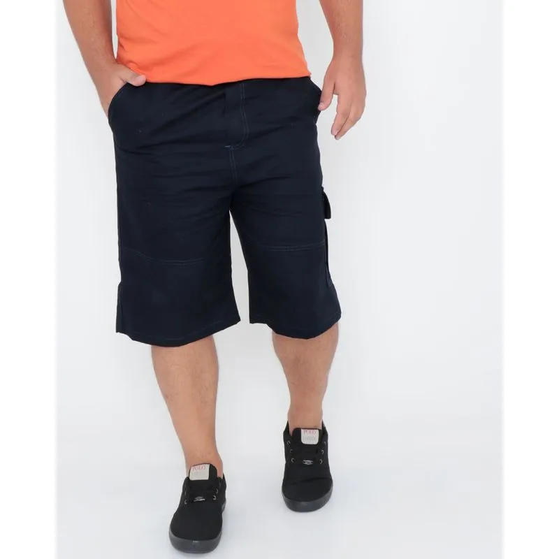 Bermuda Plus Size Cargo Marinho 50