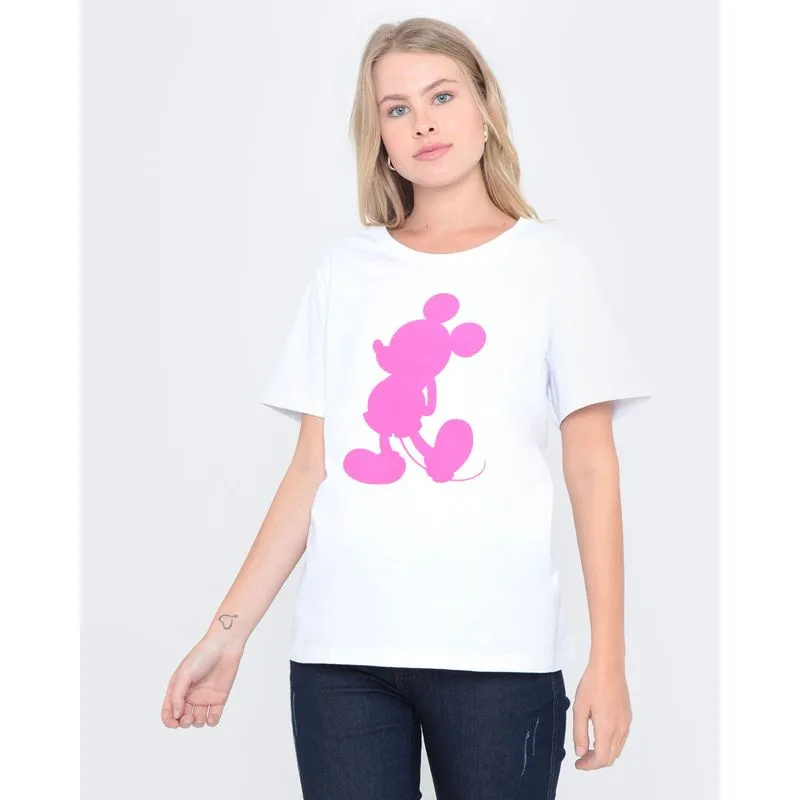 Blusa Estampa Veludo Minnie Mouse Disney Branca P