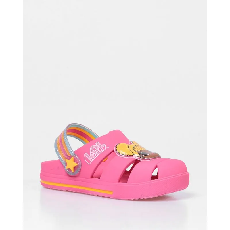 Sandália Infantil Babuche Boneca LOL Rosa 25