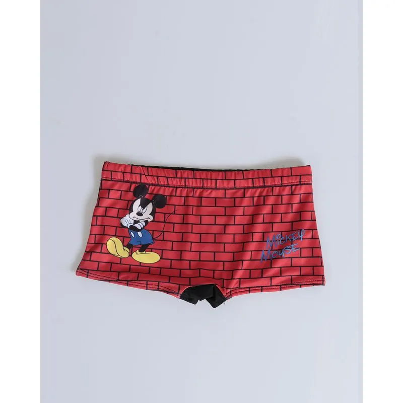 Sunga Infantil Estampa Mickey Disney Vermelha 4
