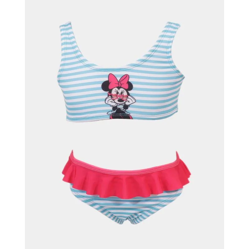 Biquíni Infantil Estampa Minnie Disney Rosa 4