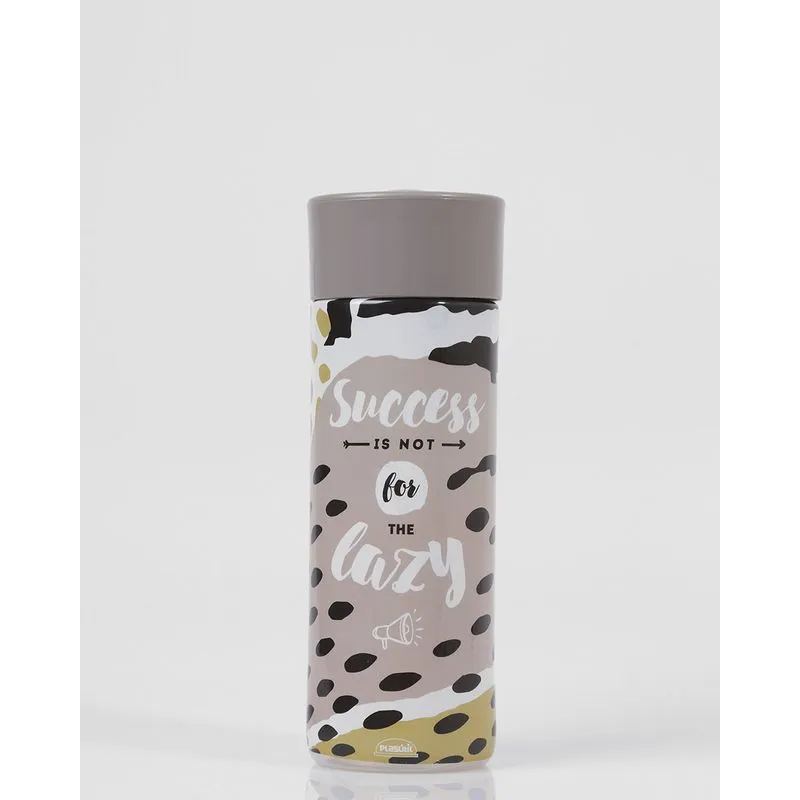 Garrafa Estampada 500ml Cinza UN