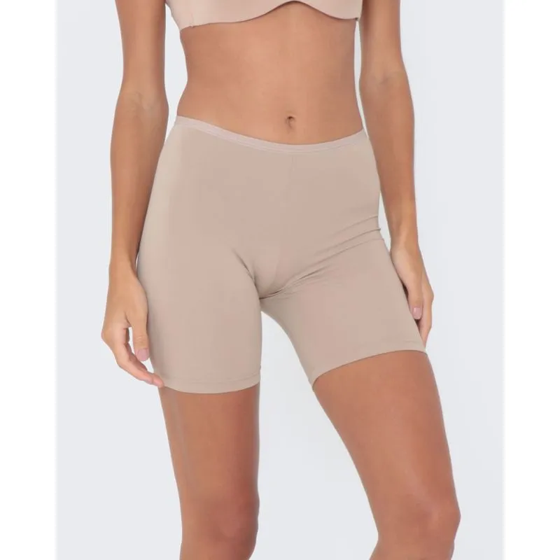 Bermuda Modeladora Básica Bege Claro GG