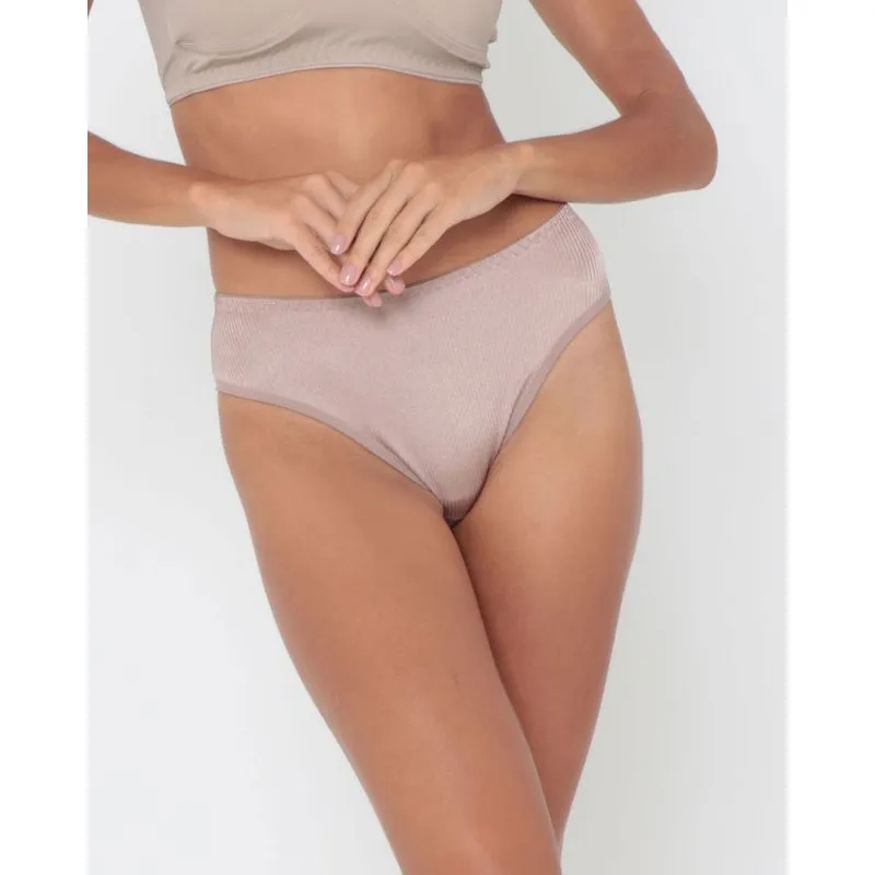 Calcinha Feminina De Millus Biquíni Alta Bege GG