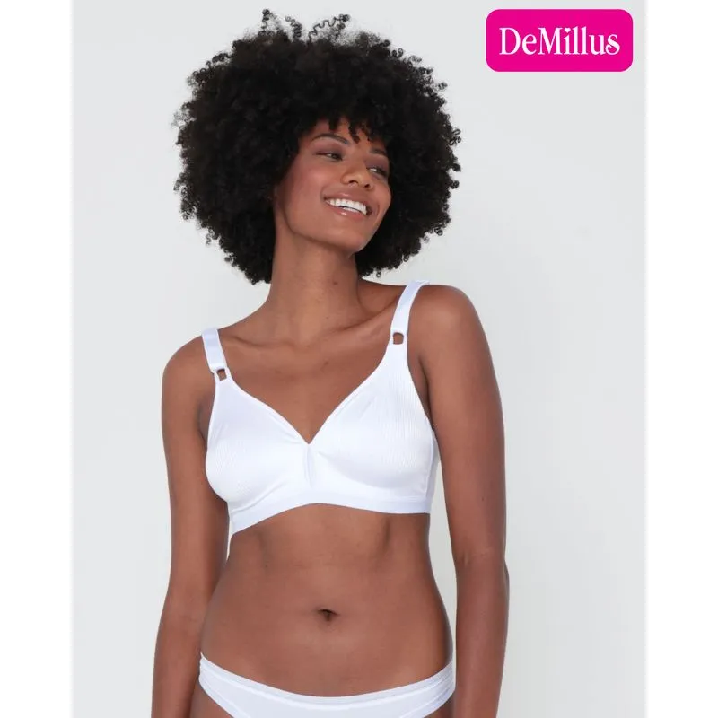 Sutiã Sem Bojo Acetinado Demillus Branco 46