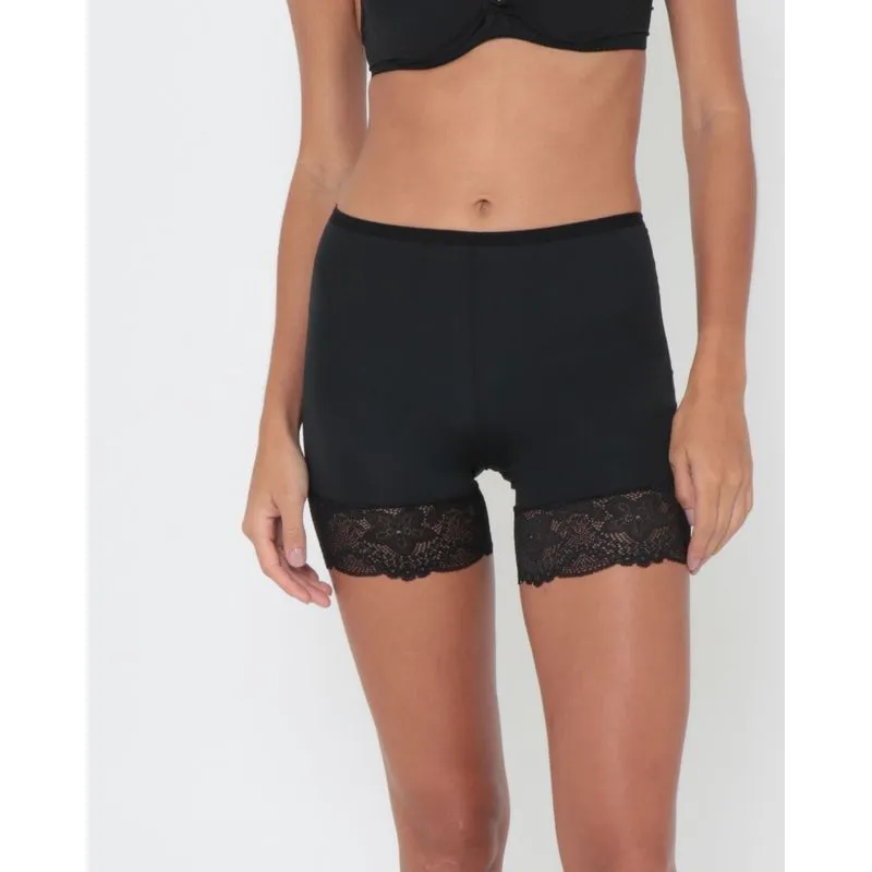 Short Anágua Renda Preto G