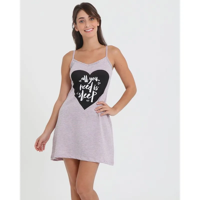 Camisola Alcinha Listrada Rosa GG