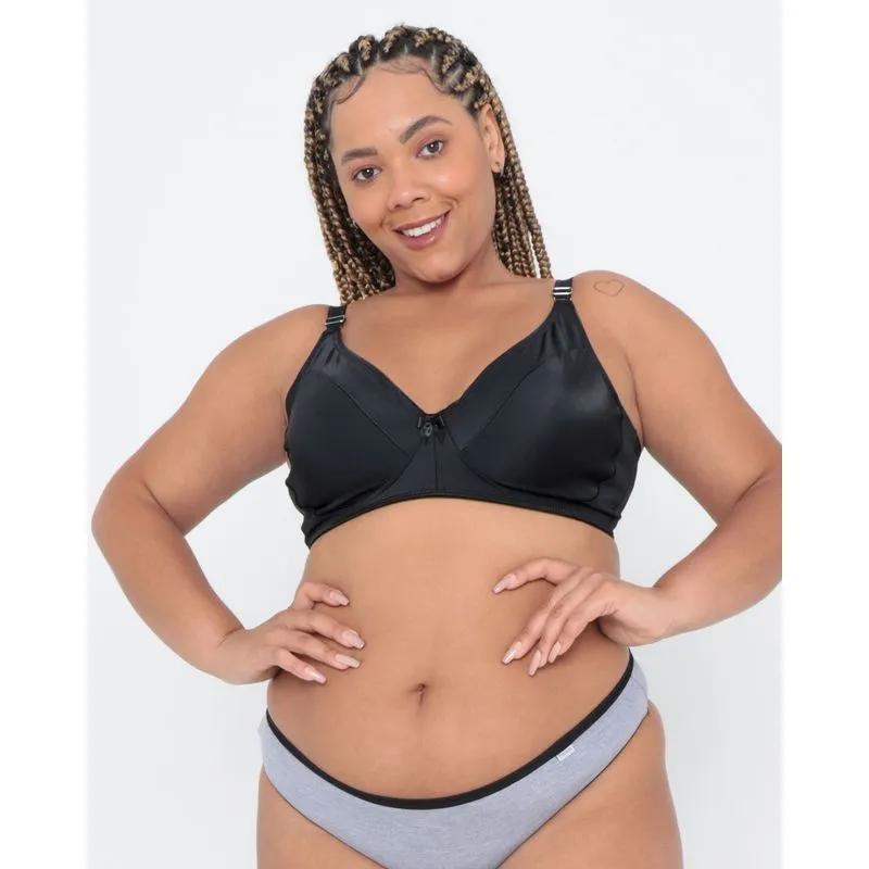 Sutiã Plus Size Sem Bojo Básico Preto 50