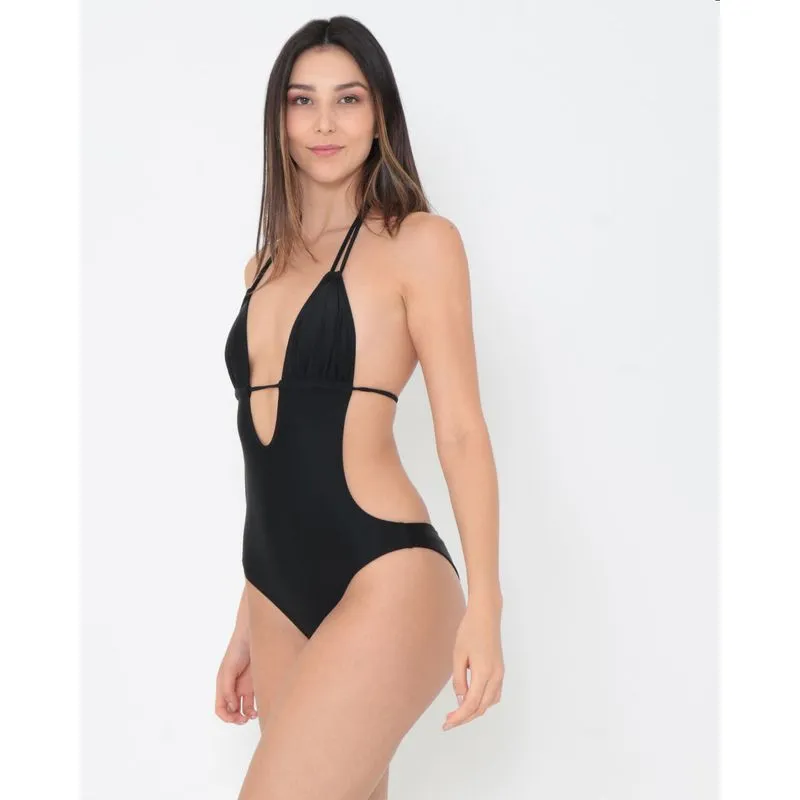 Maiô Engana Mamãe Cortininha Preto P
