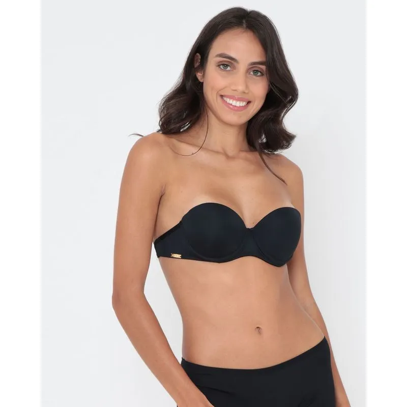 Sutiã Tomara Que Caia Silicone Costas Preto 46