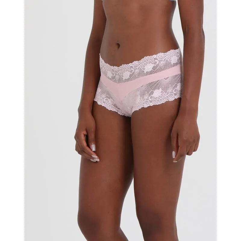 Calcinha Avulsa Caleçon Renda Rosa P