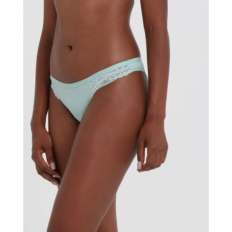 Calcinha Feminina Avulsa Biquíni Renda Verde GG