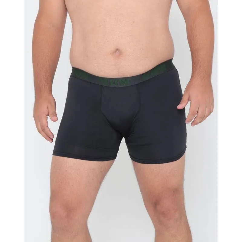 Cueca Plus Size Boxer de Poliéster Preta G3