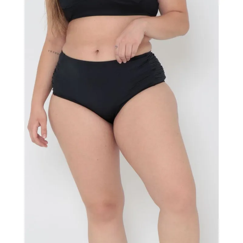 Biquíni Avulso Calcinha Alta Plus Size Preto 48