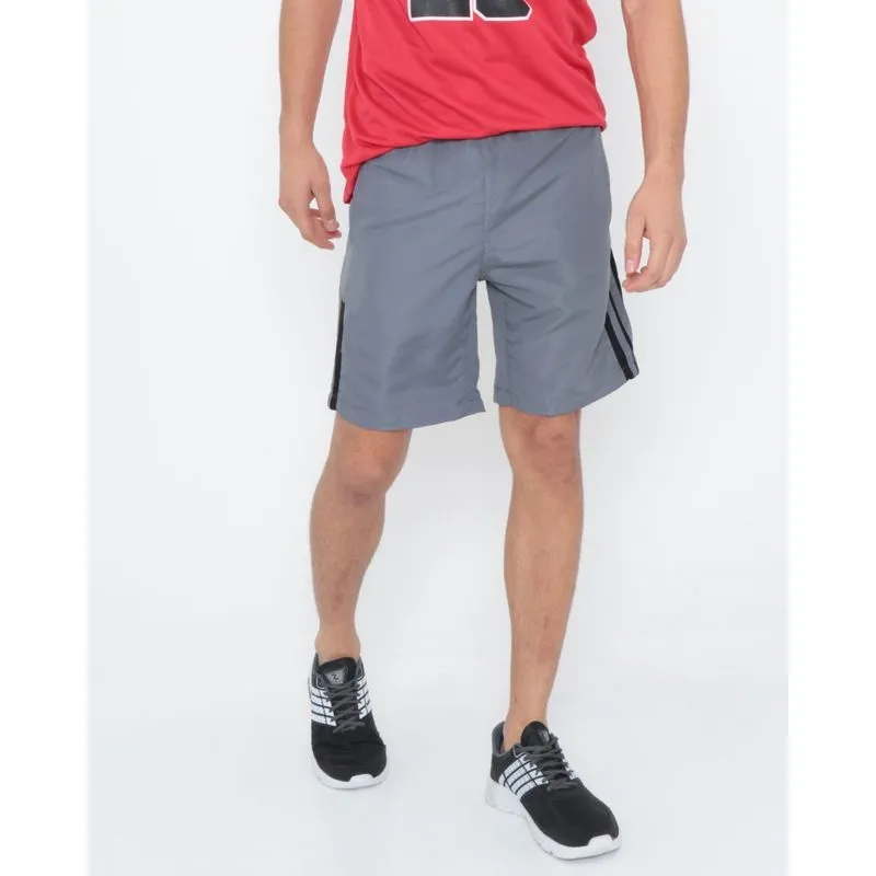 Bermuda Esportiva Com Bolsos Cinza M