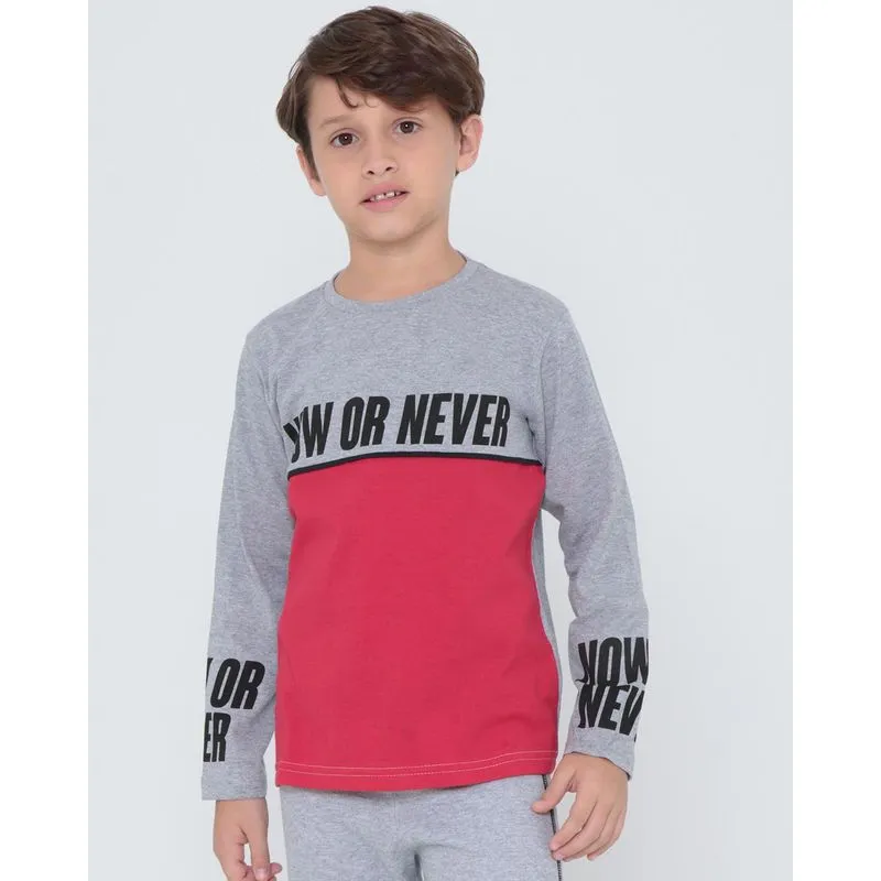 Camiseta Infantil Recorte Cinza 10