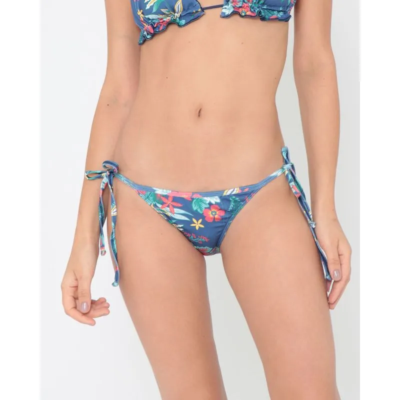 Biquíni Avulso Calcinha Empina Bumbum Floral Azul P