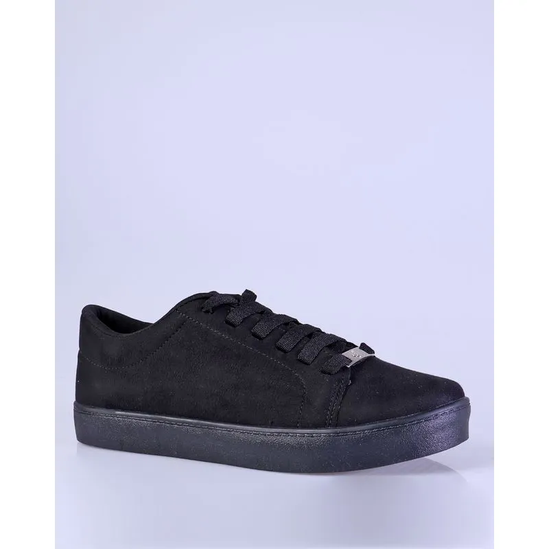 Tênis Feminino Casual Camurça Preto 37