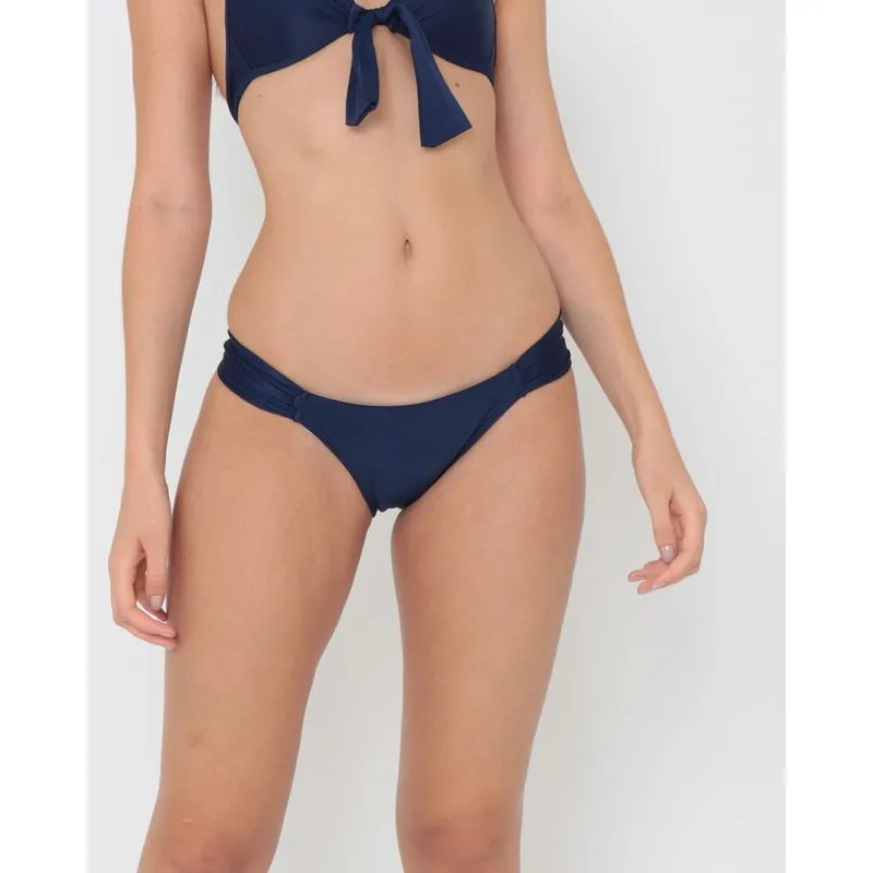 Biquíni Avulso Calcinha Franzido Azul Marinho GG
